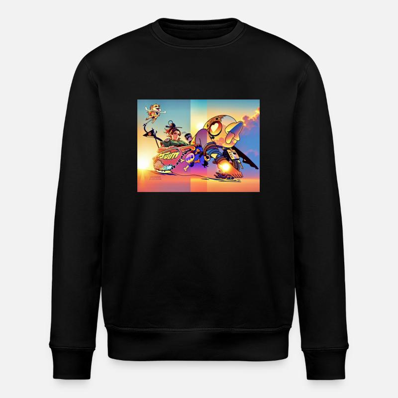 Chillen - Stanley/Stella Unisex Bio-Sweatshirt ROLLER - Schwarz