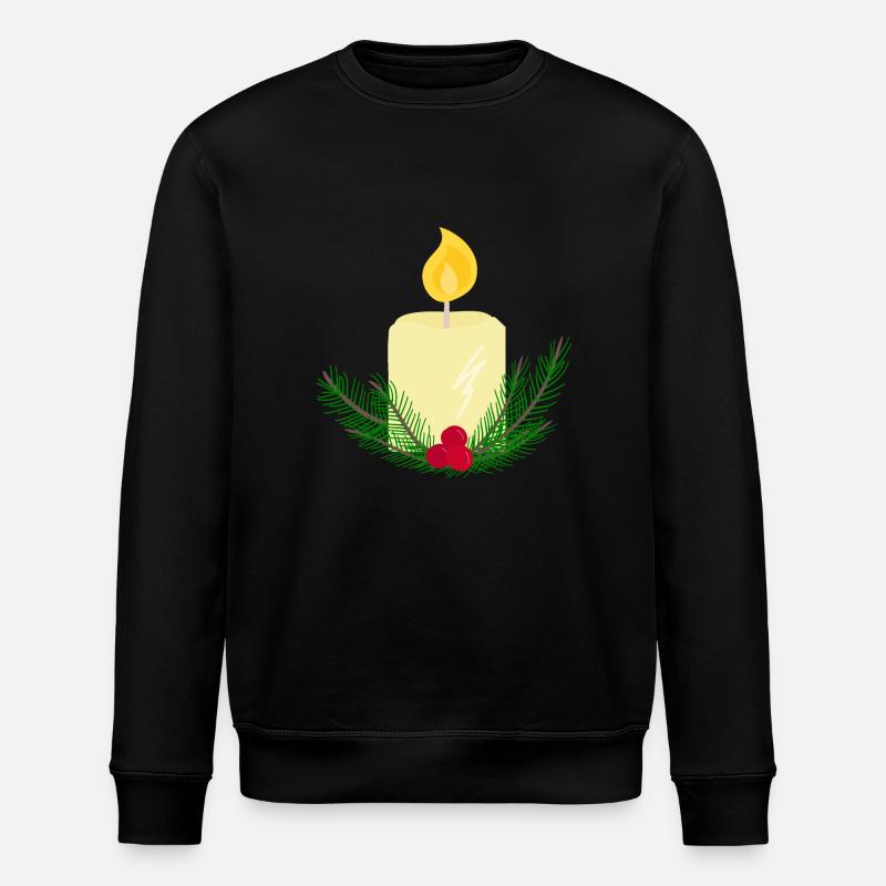 Bougie brûlante du Nouvel An - Sweat bio ROLLER Stanley/Stella Unisexe - noir