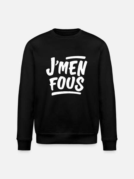 J'men fous - Sweat bio ROLLER Stanley/Stella Unisexe - noir