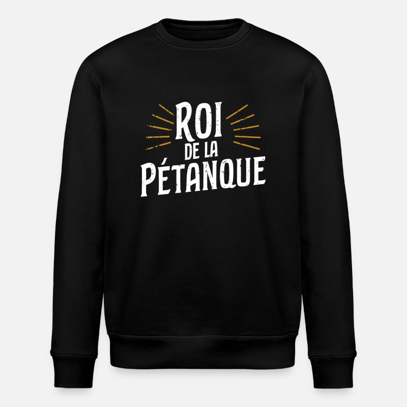 Roi de la pétanque - Sweat bio ROLLER Stanley/Stella Unisexe - noir