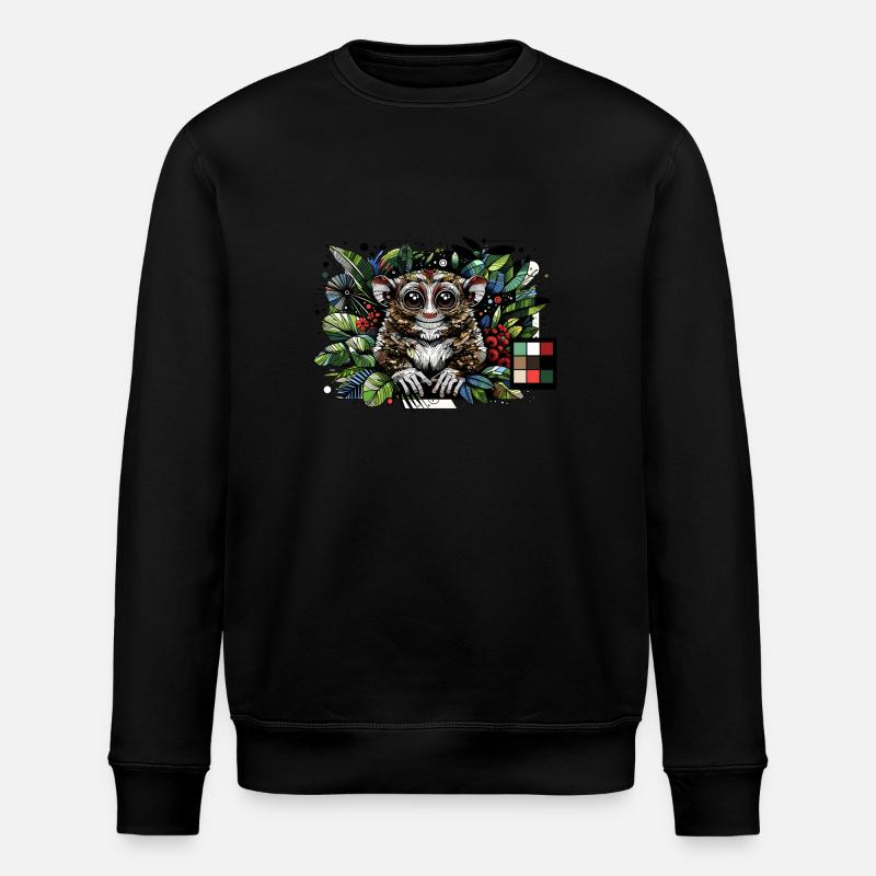 Tarsier - Stanley/Stella Unisex Bio-Sweatshirt ROLLER - Schwarz