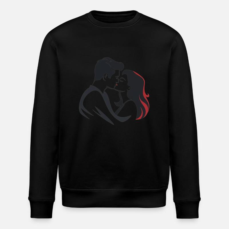 Leidenschaftliches Paar - Stanley/Stella Unisex Bio-Sweatshirt ROLLER - Schwarz