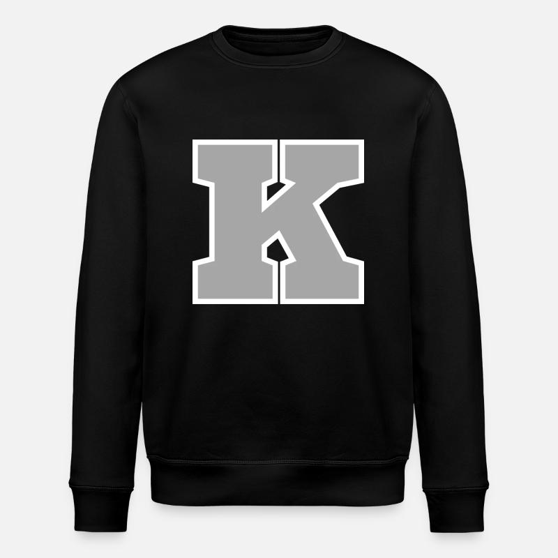 Letter k sport - Stanley/Stella ROLLER Unisex Organic Sweatshirt - black