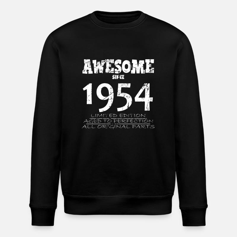 1954 - Legendary 70th Anniversary - Stanley/Stella ROLLER Unisex Organic Sweatshirt - black