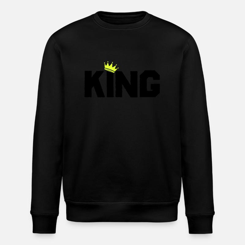 king - Stanley/Stella Unisex Bio-Sweatshirt ROLLER - Schwarz