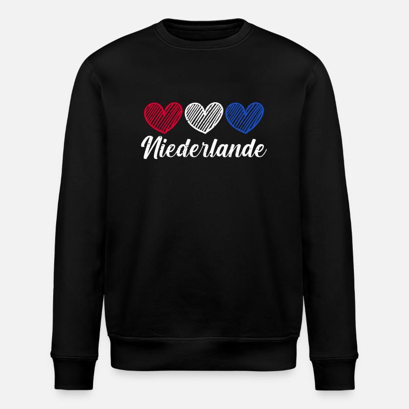 Pays-Bas Pays-Bas - Sweat bio ROLLER Stanley/Stella Unisexe - noir