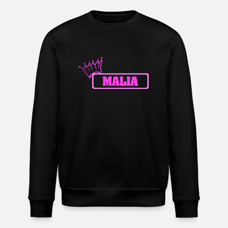 Crown Malia - Stanley/Stella ROLLER Unisex Organic Sweatshirt - black
