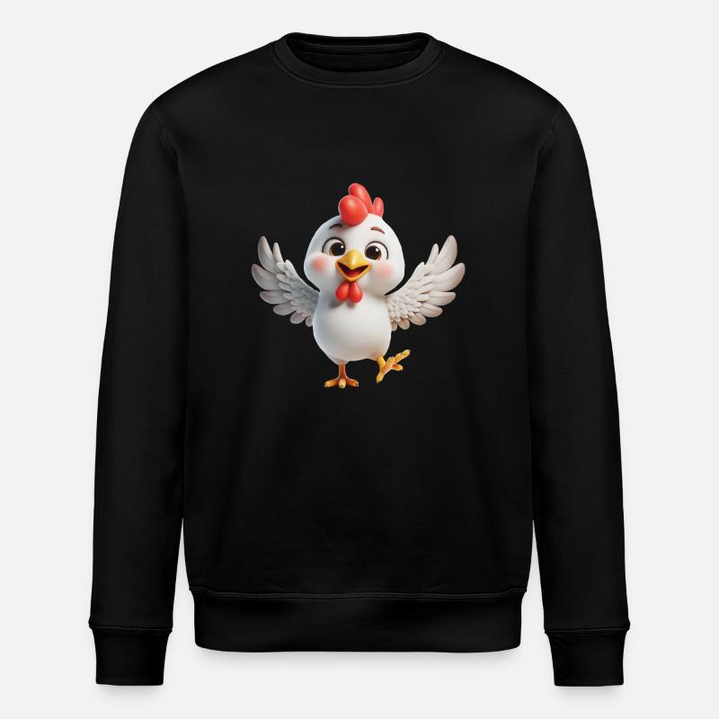 Poulet 3 - Sweat bio ROLLER Stanley/Stella Unisexe - noir