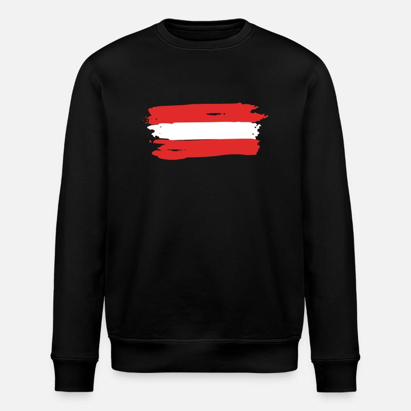 Drapeau de l’Autriche - Sweat bio ROLLER Stanley/Stella Unisexe - noir