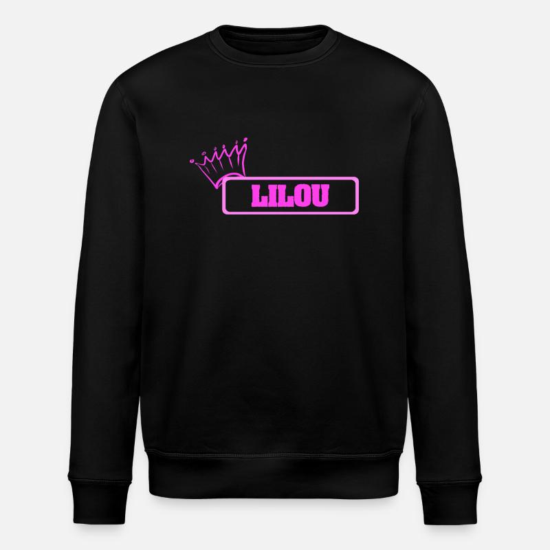 Lilou comme une couronne - Sweat bio ROLLER Stanley/Stella Unisexe - noir