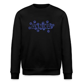 Geschenk für Annika - Stanley/Stella Unisex Bio-Sweatshirt ROLLER - Schwarz - Vorne - Nik (191cm)