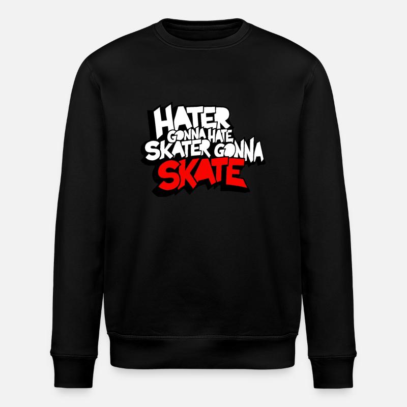Skate - Stanley/Stella Unisex Bio-Sweatshirt ROLLER - Schwarz