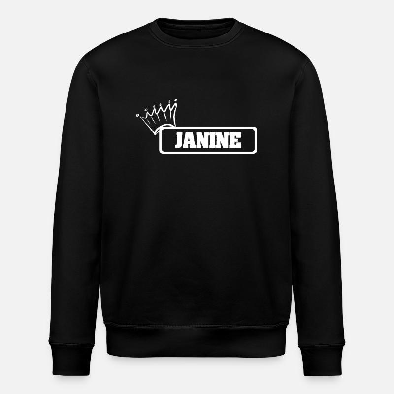 Crown Janine - Stanley/Stella ROLLER Unisex Organic Sweatshirt - black