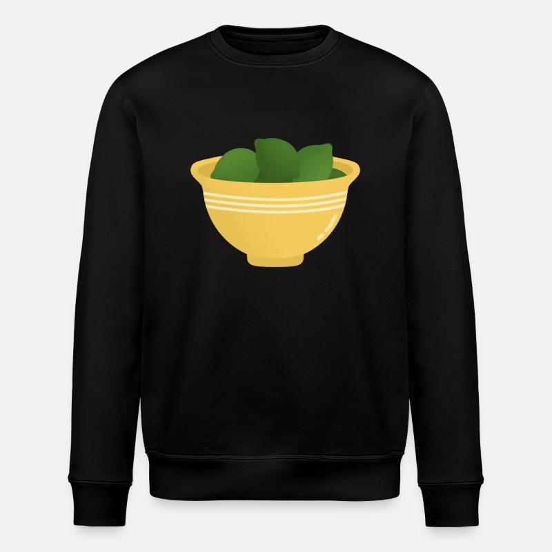 Bol de citrons verts - Sweat bio ROLLER Stanley/Stella Unisexe - noir