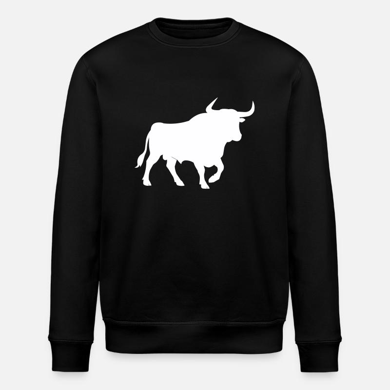 taureau - Sweat bio ROLLER Stanley/Stella Unisexe - noir