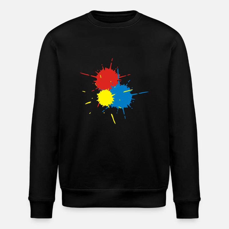 Paintball Splats - Stanley/Stella Unisex Bio-Sweatshirt ROLLER - Schwarz