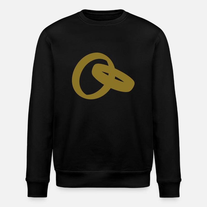 Wedding Rings | Eheringe - Stanley/Stella Unisex Bio-Sweatshirt ROLLER - Schwarz
