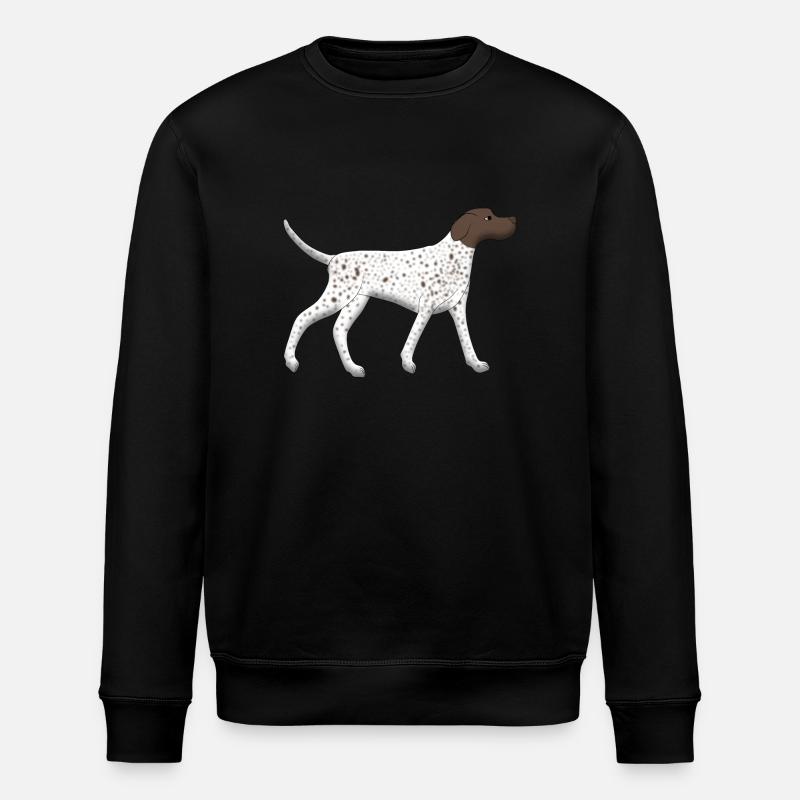 Pointer rennt - Stanley/Stella Unisex Bio-Sweatshirt ROLLER - Schwarz