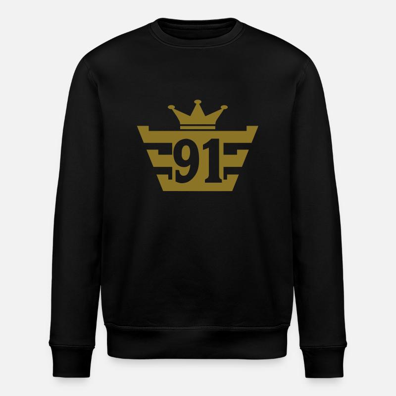91_royal - Stanley/Stella Unisex Bio-Sweatshirt ROLLER - Schwarz