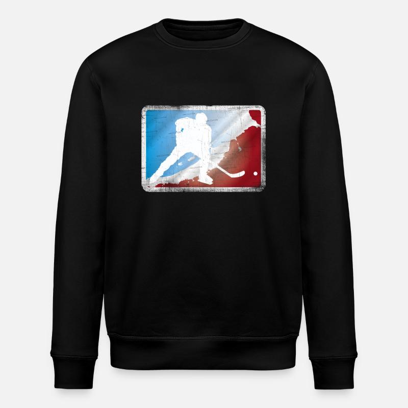 Eishockey - Stanley/Stella Unisex Bio-Sweatshirt ROLLER - Schwarz