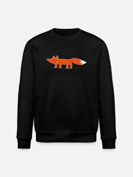 zorro zorro, ¿qué dice el zorro refranes - Sudadera ecológica unisex ROLLER de Stanley/Stella - negro