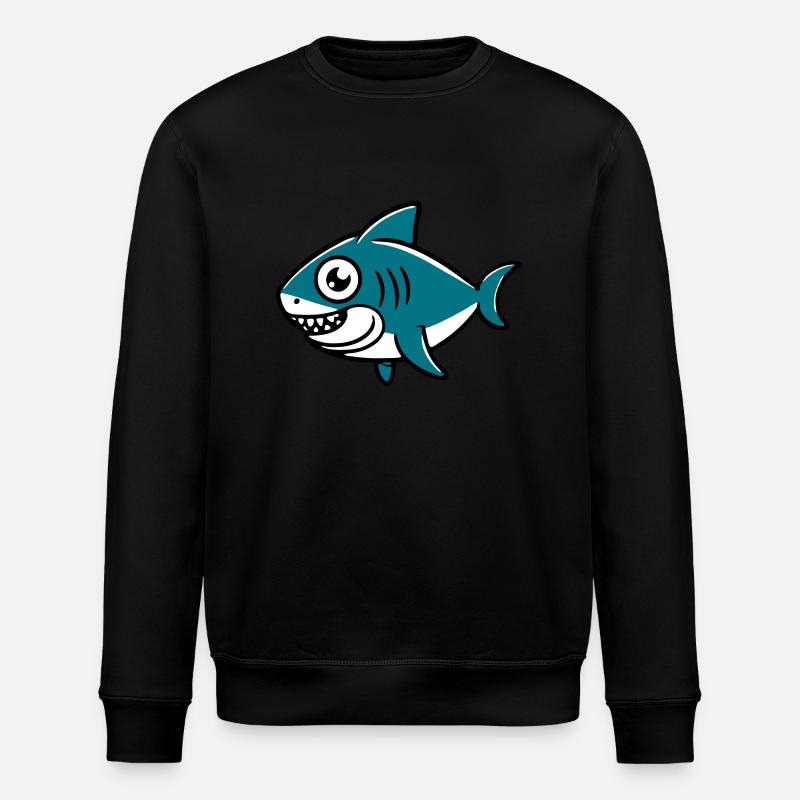 Requin dessin enfant - Sweat bio ROLLER Stanley/Stella Unisexe - noir