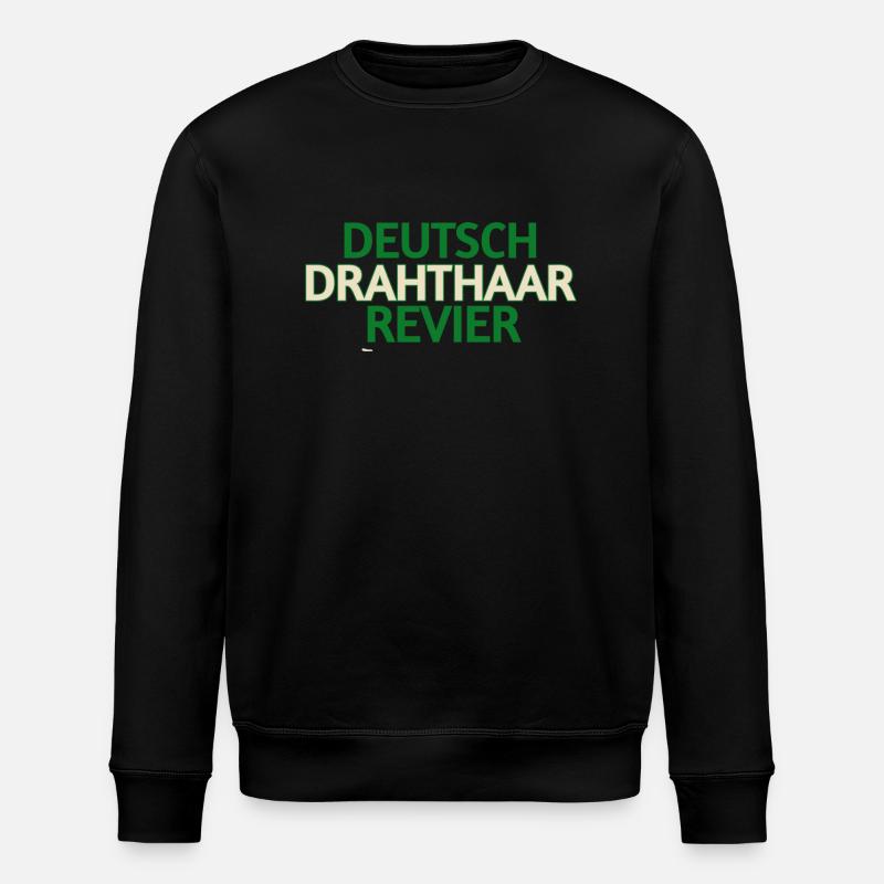 Deutsch Drahthaar - Stanley/Stella Unisex Bio-Sweatshirt ROLLER - Schwarz