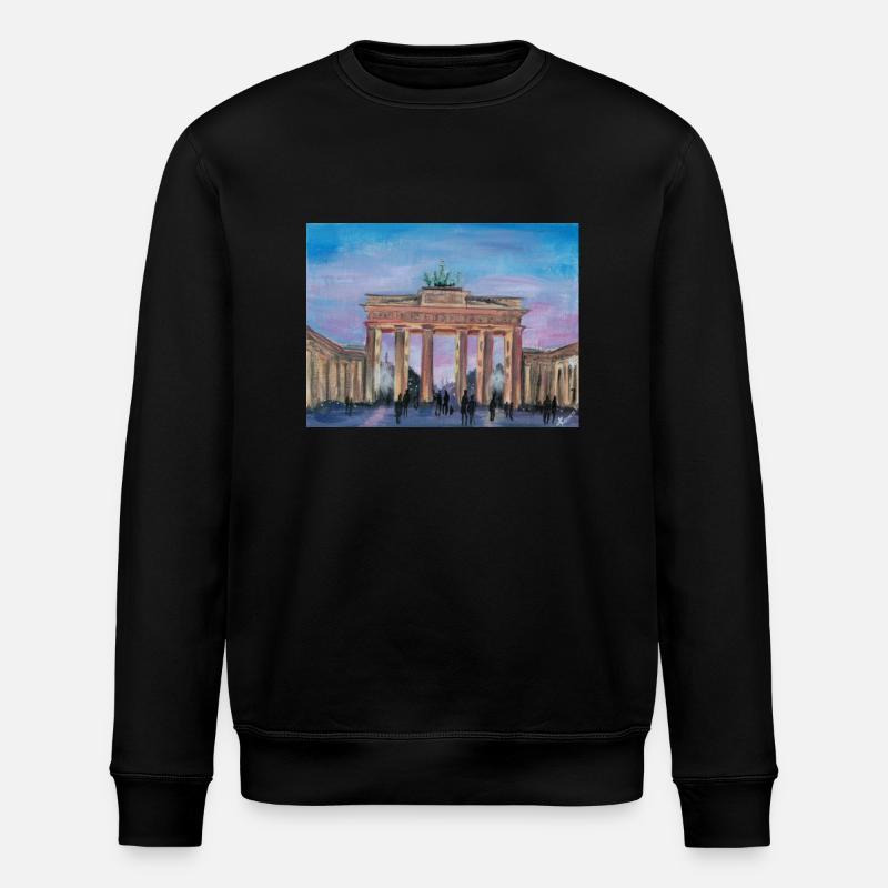 Brandenburger Tor - Stanley/Stella Unisex Bio-Sweatshirt ROLLER - Schwarz