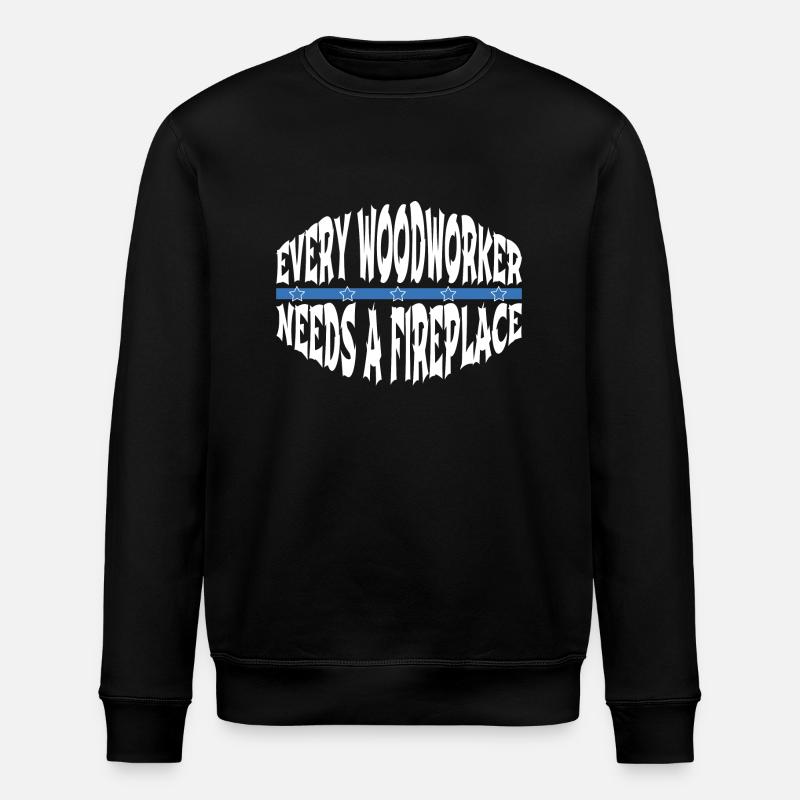 chainsaw carpenter apprentice - Stanley/Stella ROLLER Unisex Organic Sweatshirt - black