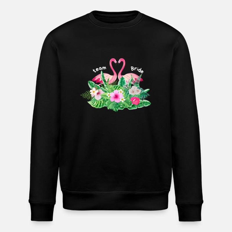 Team bride flamingo tropical - Sweat bio ROLLER Stanley/Stella Unisexe - noir