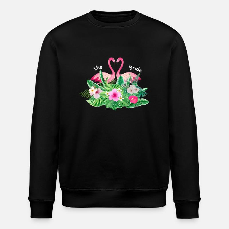 The bride flamingo tropical - Sweat bio ROLLER Stanley/Stella Unisexe - noir