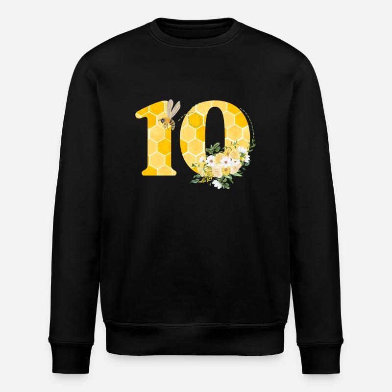 10th Anniversary Bee - Stanley/Stella ROLLER Unisex Organic Sweatshirt - black