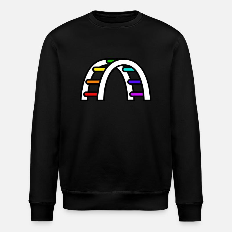 LGBTQ Pride Bridge - Stanley/Stella ROLLER Unisex Organic Sweatshirt - black