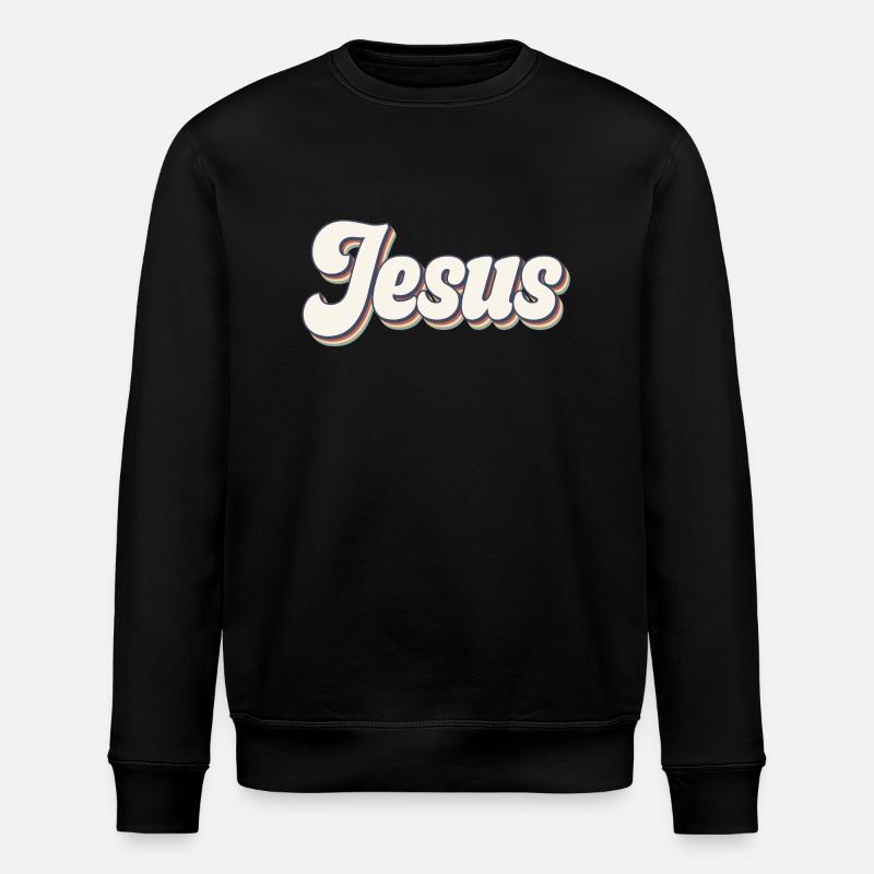 Jesus - Stanley/Stella Unisex Bio-Sweatshirt ROLLER - Schwarz