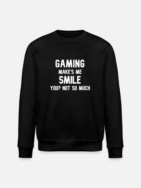 GamingmakesmeSmile - Stanley/Stella ROLLER Unisex Organic Sweatshirt - black
