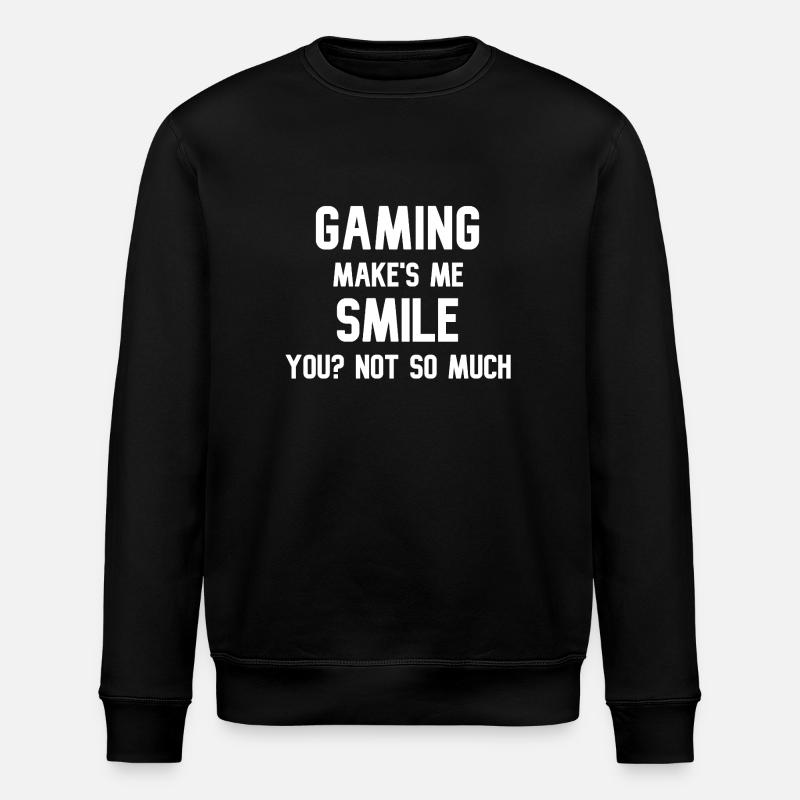 GamingmakesmeSmile - Stanley/Stella ROLLER Unisex Organic Sweatshirt - black