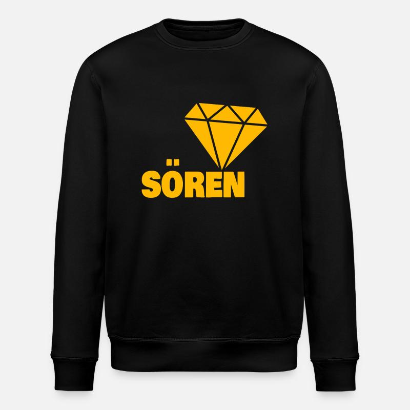 Geschenk für Soeren - Stanley/Stella Unisex Bio-Sweatshirt ROLLER - Schwarz