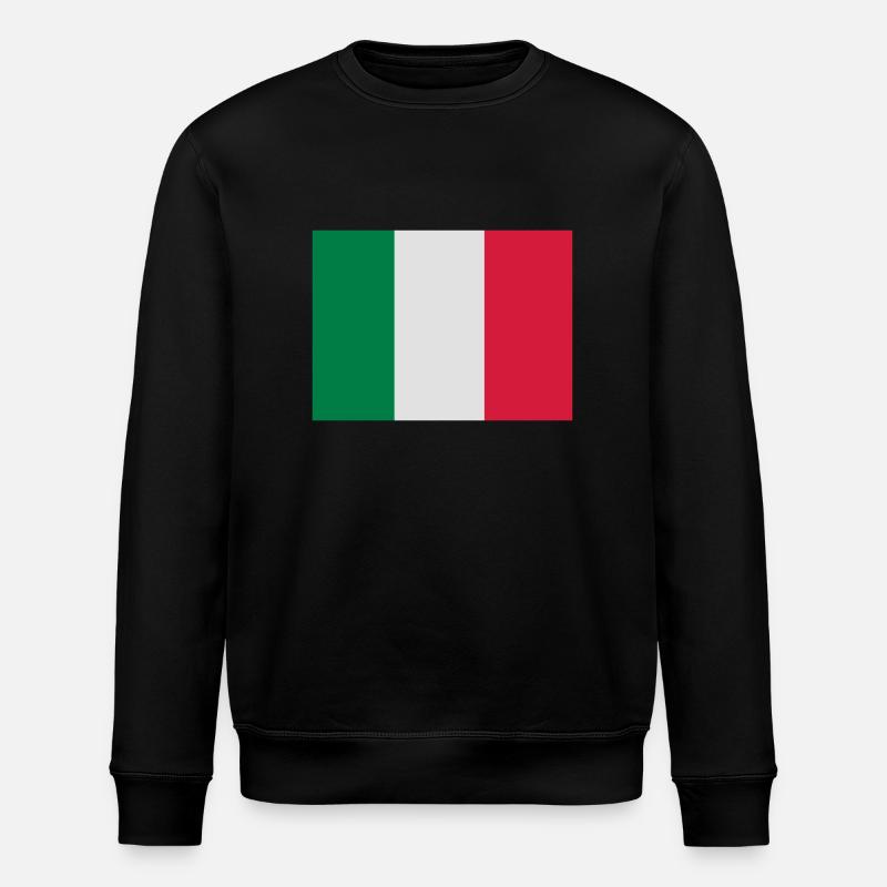 fahne_italien - Stanley/Stella Unisex Bio-Sweatshirt ROLLER - Schwarz