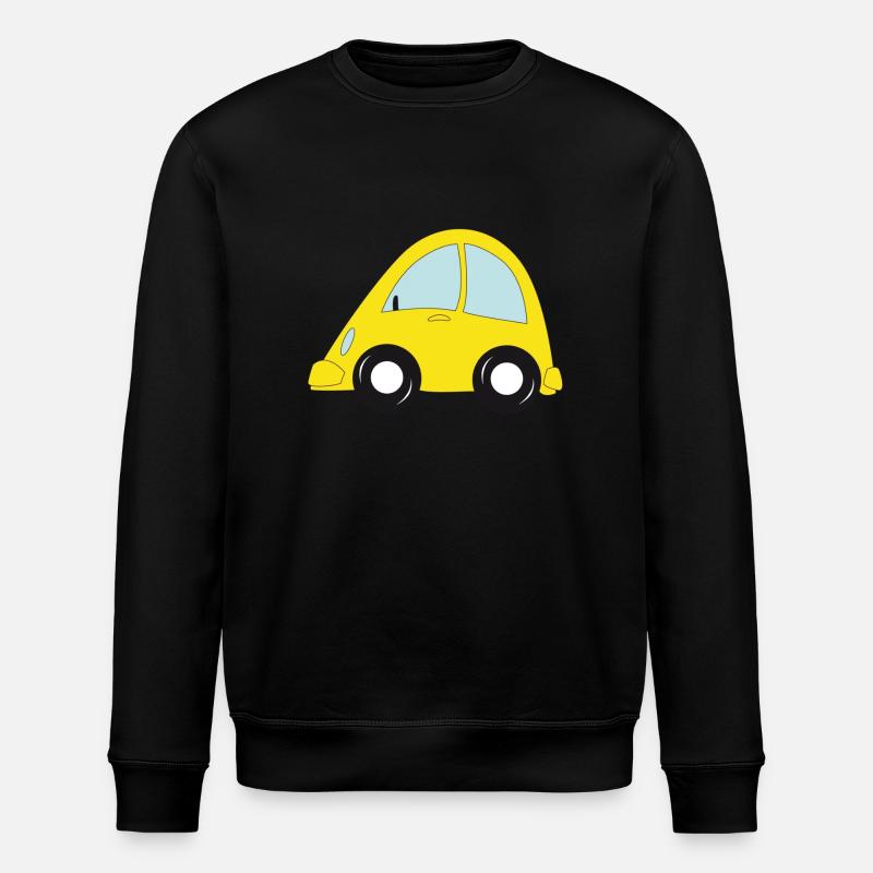 gelbe Auto - Stanley/Stella Unisex Bio-Sweatshirt ROLLER - Schwarz