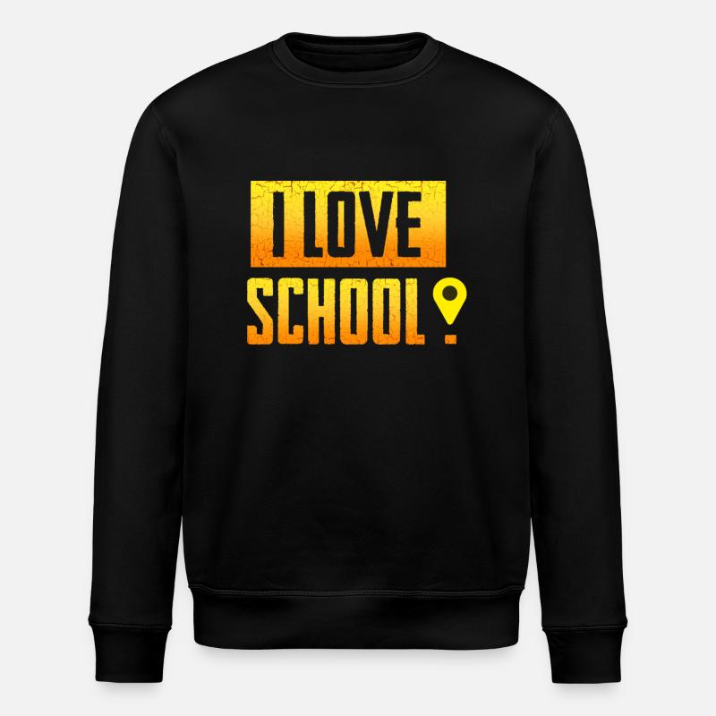 i love school - Stanley/Stella Unisex Bio-Sweatshirt ROLLER - Schwarz