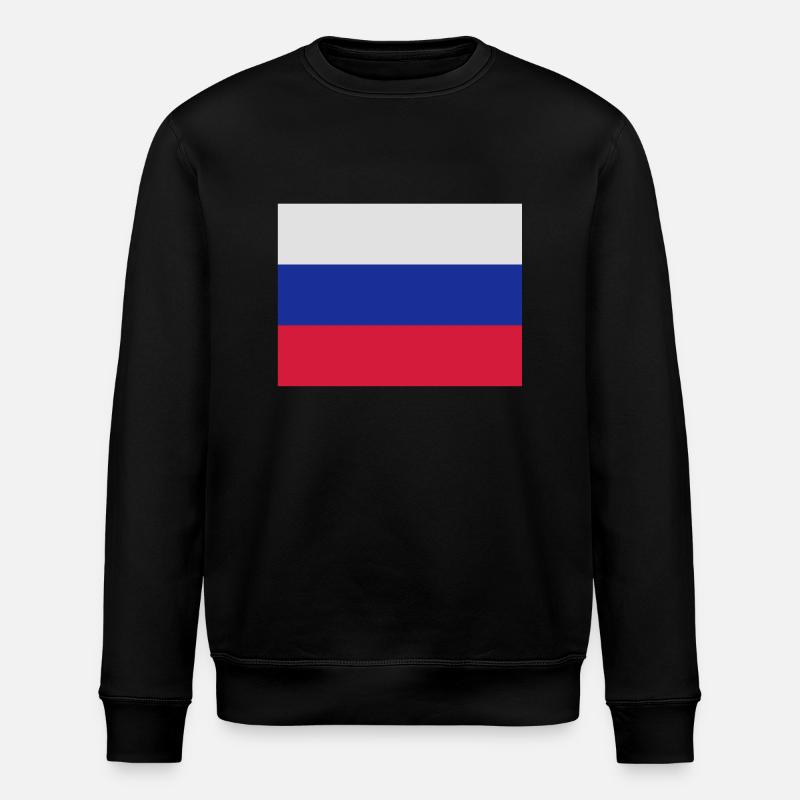 drapeau_russie - Stanley/Stella Unisex Bio-Sweatshirt ROLLER - Schwarz