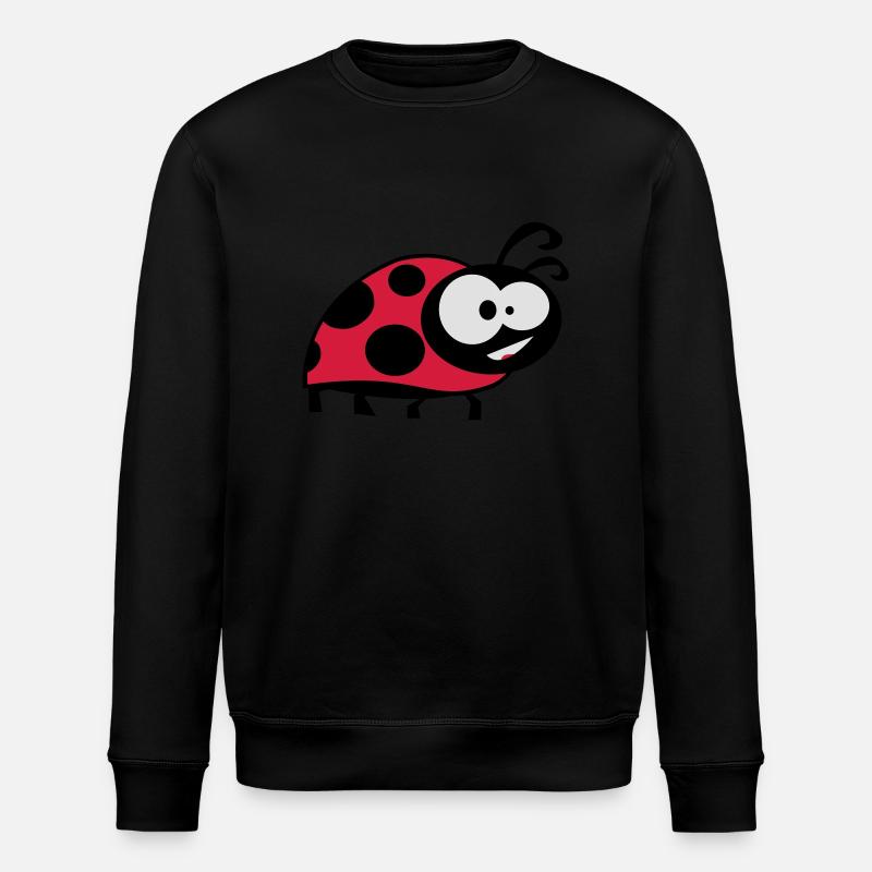 ladybug la coccinella - Stanley/Stella ROLLER Unisex Organic Sweatshirt - black
