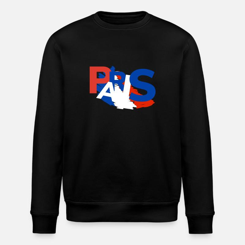 Paris Souvenir Paris Gift - Stanley/Stella ROLLER Unisex Organic Sweatshirt - black