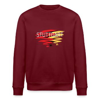 Kochschürze Stuttgart - Stanley/Stella Unisex Bio-Sweatshirt ROLLER - Burgunderrot - Vorne - Nik (191cm)