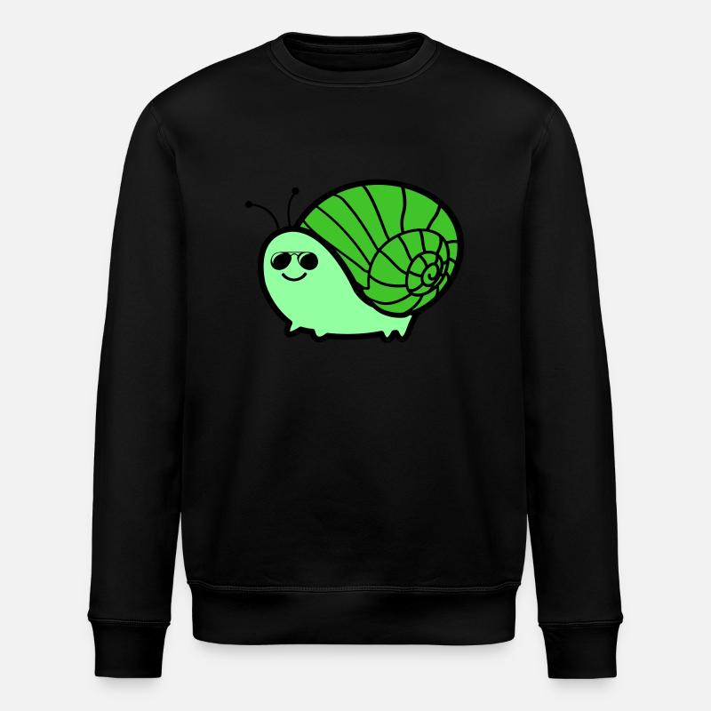 schnecke cool - Stanley/Stella Unisex Bio-Sweatshirt ROLLER - Schwarz