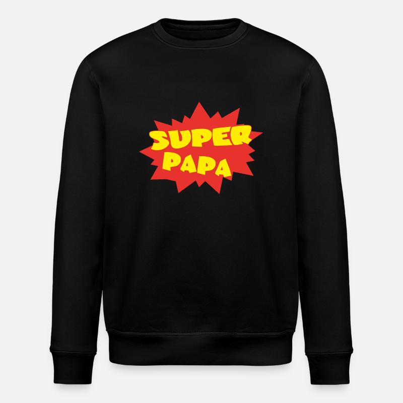 Papa - Stanley/Stella Unisex Bio-Sweatshirt ROLLER - Schwarz