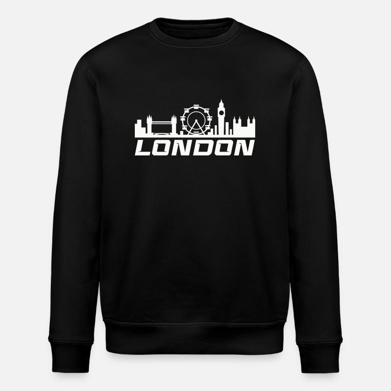 Skyline de Londres - Sweat bio ROLLER Stanley/Stella Unisexe - noir