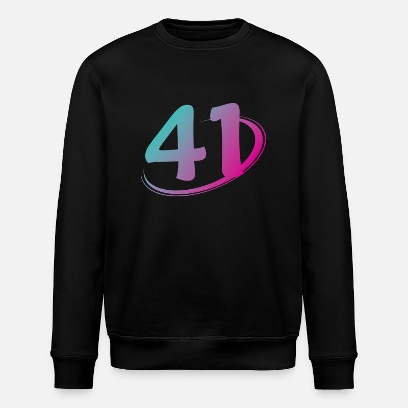 Nummer 41 mehrfarbig - Stanley/Stella Unisex Bio-Sweatshirt ROLLER - Schwarz
