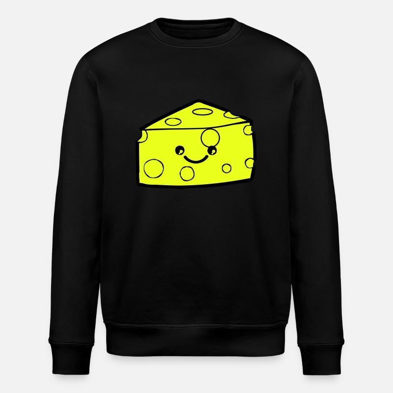Cheese Smile - Stanley/Stella Unisex Bio-Sweatshirt ROLLER - Schwarz