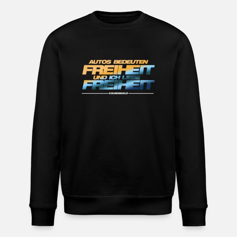 Autos Freiheit - Stanley/Stella Unisex Bio-Sweatshirt ROLLER - Schwarz